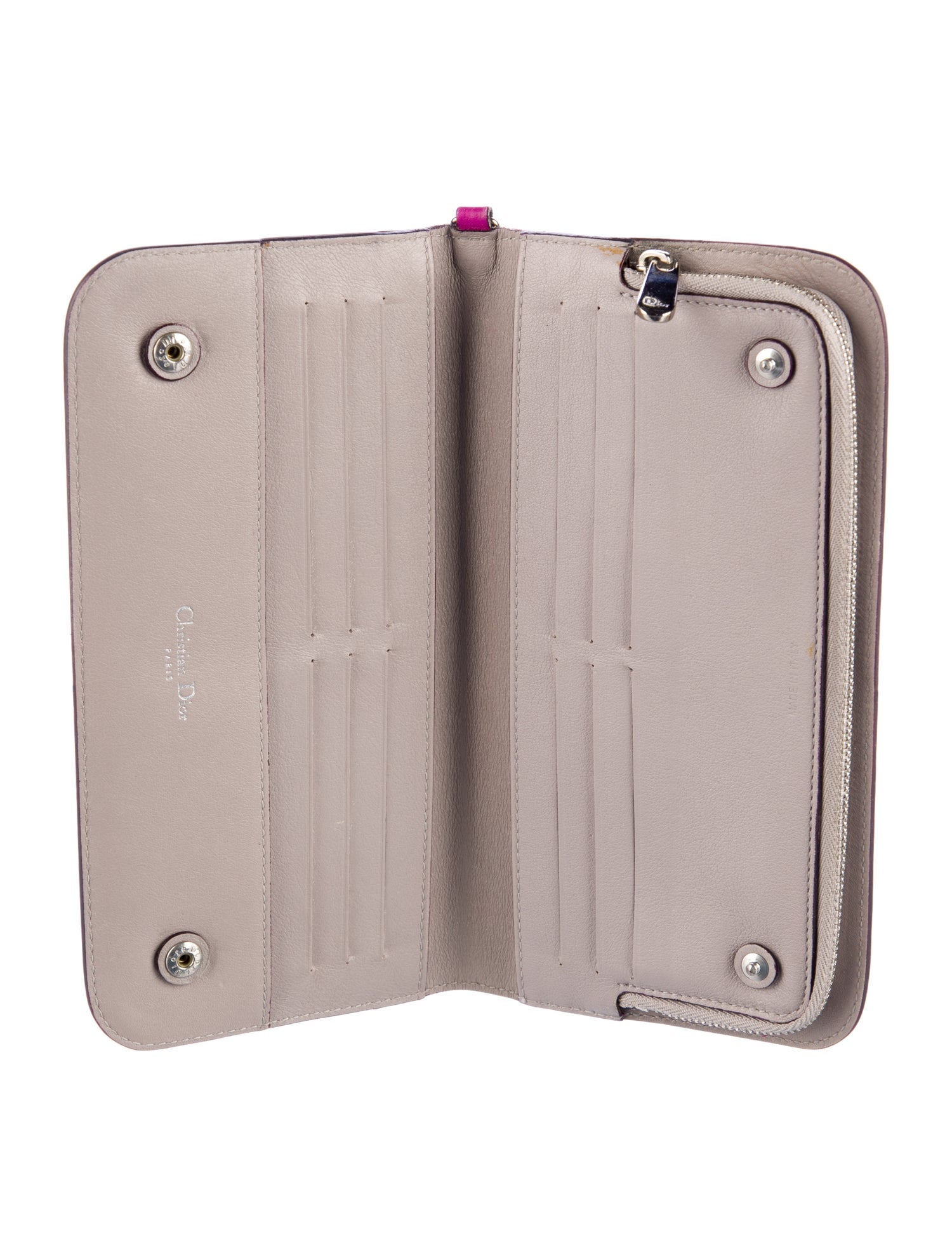 Christian Dior Leather Continental Wallet